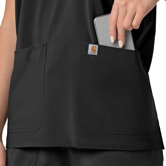 Women's Scrubs Flex Panel V-Neck Medical Top Durable Comfort Size M - Picture 8 of 11